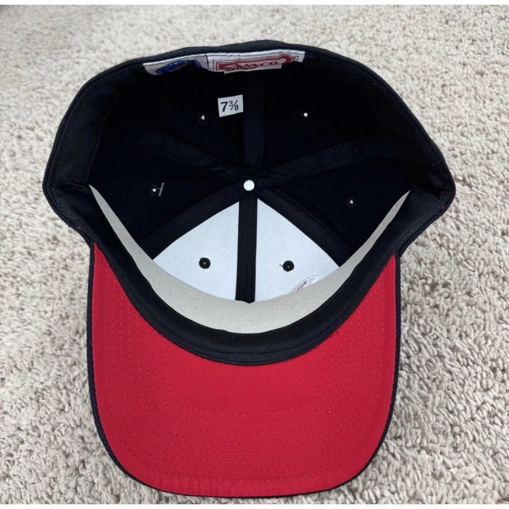 Tennessee Titans Hat Fitted 7 3/8 Annco Black Red Underbrim NFL Cap NEW NOS - Picture 6 of 8